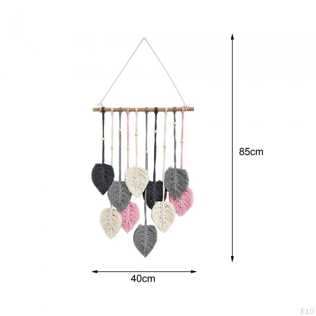 Boho Leaf Wall Tapestry Handcrafted Home Decor for Bedroom
