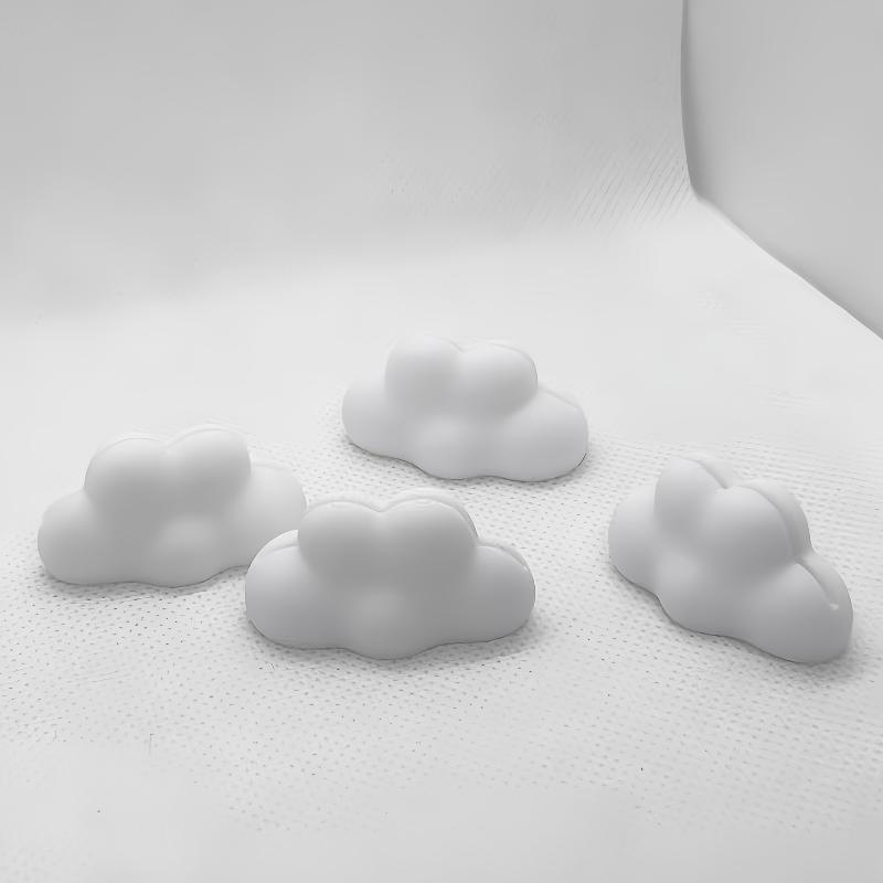 4Pcs Cloud Shaped Photo Holder Desktop Picture Frame Stand Multifunctional Display Rack For Postcards Business Cards Notes