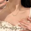 925 Silver Fashion Exquisite Wave Pendant Necklace Women Simple Stylish Neck Accessories Engagement Charms Daily Fine Jewelry