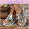 Summer Womens Open Toe Chunky Heel Sandals With Adjustable Buckle For Casual Outfits