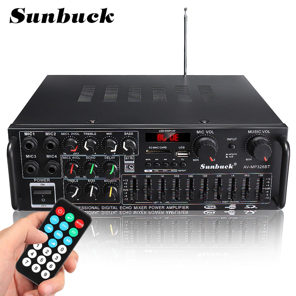 

2000 Вт 220-240 В цифровой усилитель мощности аудио караоке домашний кинотеатр музыкальный центр Bluetooth пульт дистанционного управления FM микрофон поддержка