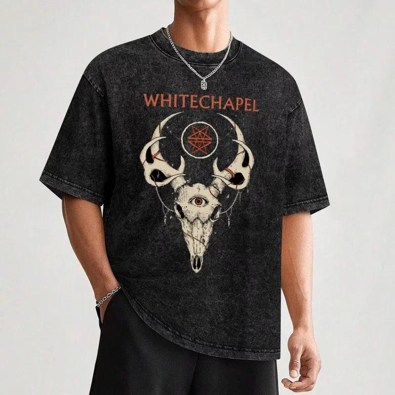 Music Vintage Retro Desain Whitechapel Band More Then Awesome T-Shirt korean fashion plus size tops T shirt cotton