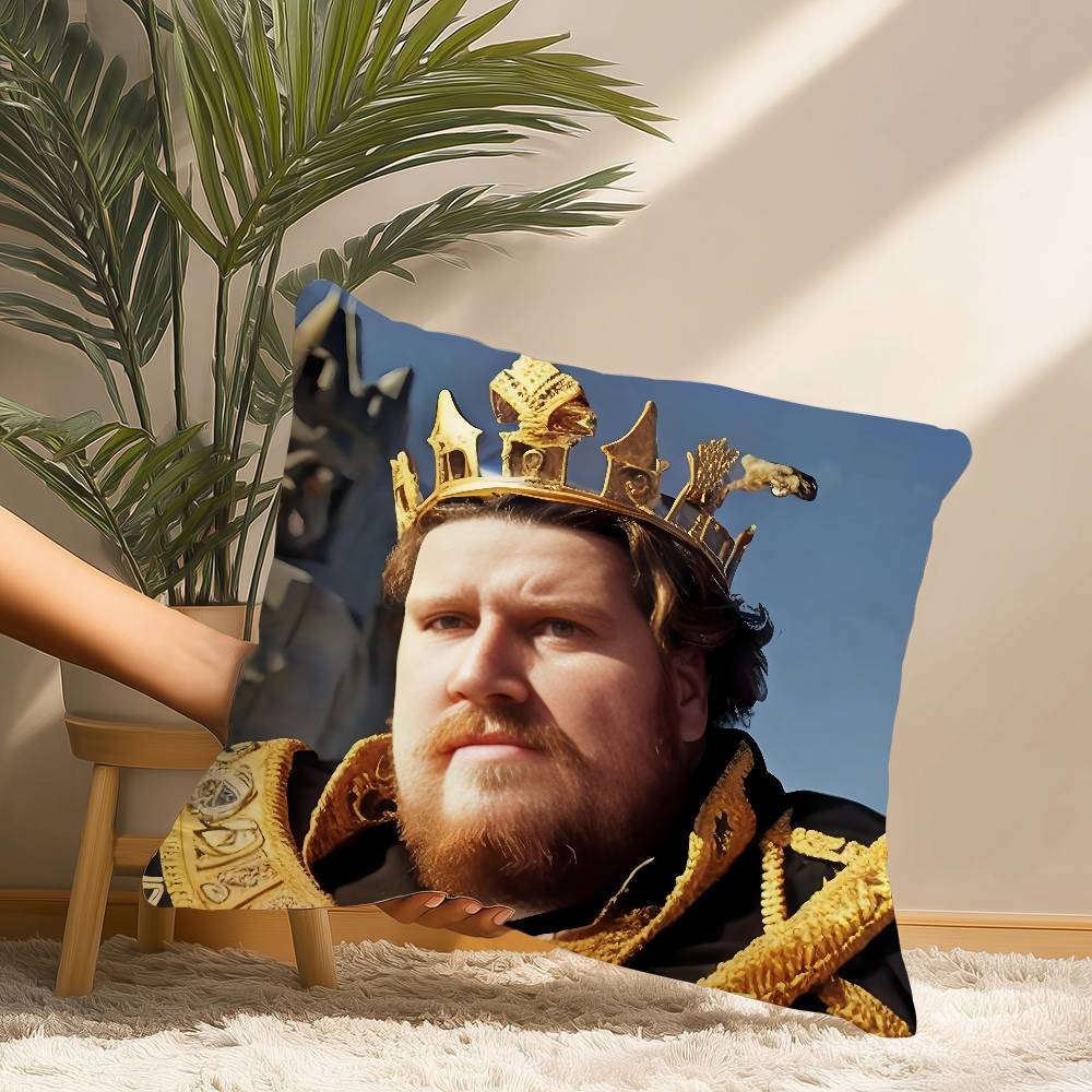 D-Drachenlord Rainer W-Winkler Kissenbezug Kurzplüsch Druck Kissenbezug Quadratische Wurfkissenbezüge Sofa Heimdeko
