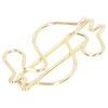 50Pcs Dollar Shape Cute Paper Clips Gold Small Paper Clips Cute Paper Clips  Book Marking