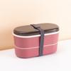 Mini Japanese-style Children's Lunch Box Double-layer Lunch Box Can Be Microwaved, Separated and Can Be Stored In The Lunch Box