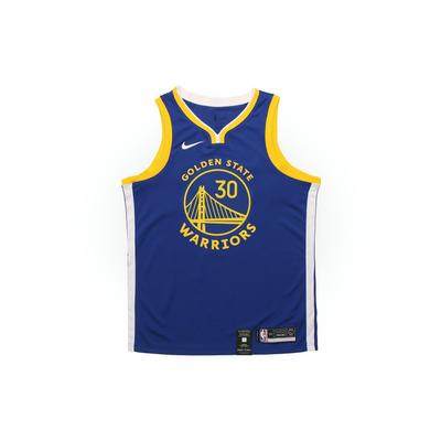 Koszulka do koszykówki NBA, Wersja dla kibiców, Golden State Warriors, Stephen Curry Nr. 30 Męskie Topy Niebieskie AV4947-496