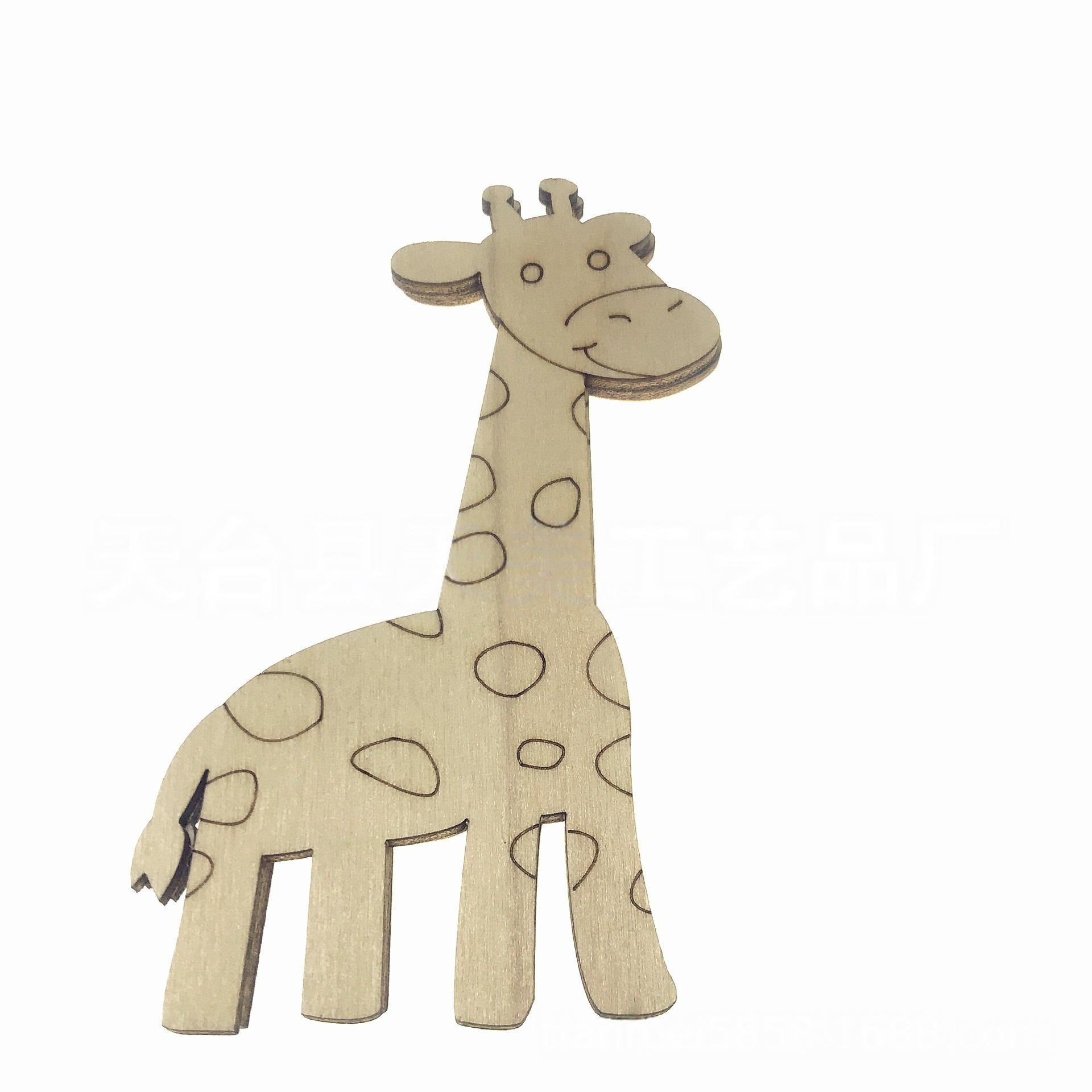 

10PCS Unfinished Wood Animal Jungle Cutouts Wooden Crafts to Paint for Kids, Forest Animal Shapes Slice Craft Ornament 80-100MM