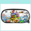 Super Mario Bros Cartoon Pencil Bag For Boys Girls Durable Nylon Stationery Organizer