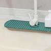 1pc Green Silicone Mat Sink Faucet Mat Splashproof Mat Sink Draining Pad Faucet Countertop Dish Drying Mat For Kitchen Bathroom