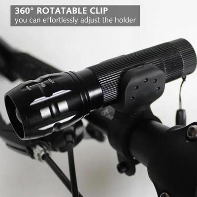 Bicycle LED Flashlight Mount Holder Hot Sale 360 Degree Free Rotation For Bicycle Bike Torch Clip Clamp Mount Bracket Holder