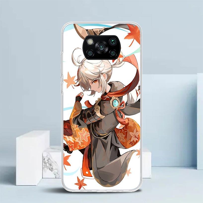 Kazuha Genshin Impact Phone Case For Xiaomi Poco F7 Ultra X5 X6 X7 Pro M7 Redmi 15C 15 13C 13 12C 12 10C 10 10A 9 9C 9A 9T Cover