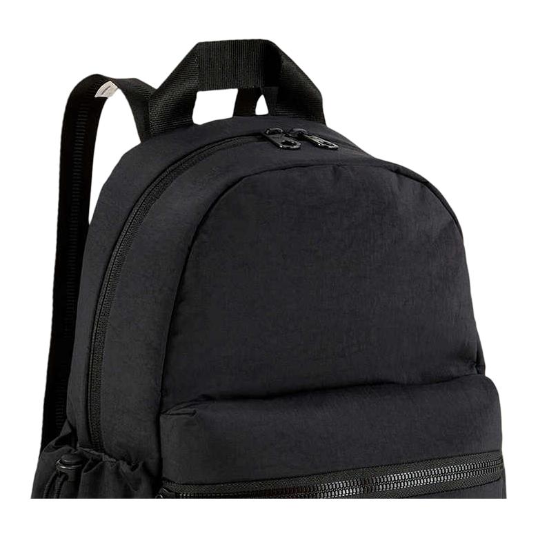 Puma Simple Solid Color Nylon Backpack Women backpacks Black 091277-01