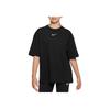 Nike Comfortable Breathable Oversized T-Shirt Kids Tops Black FN9692-010
