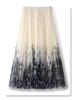 2025 New Ink Painting Midi Skirt for Women: Spring/Summer Slimming Pleated A-Line Umbrella Skirt