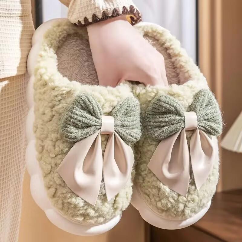 Warm Furry Non-Slip Winter Cotton Slippers with Thick Sole for Men & Women