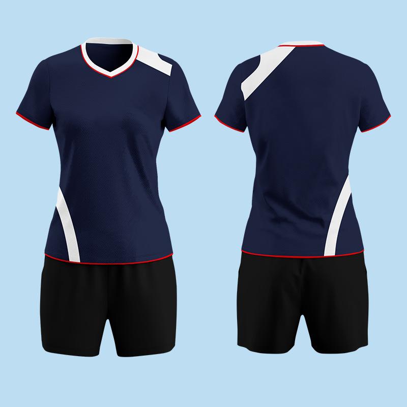 Volleyball Suit Female Group Buying Competition Team Uniform Air Volleyball Sports Men's Professional Short-sleeved Slim Training Suit Printing Number