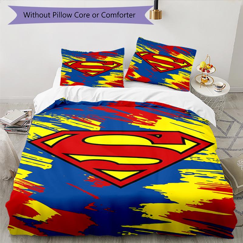 3pcs Puss In Boots Bedding Set Duvet Cover Closure Includes 1 Duvet Cover & 2 Pillowcases, Soft and Comfortable for All Seasons.