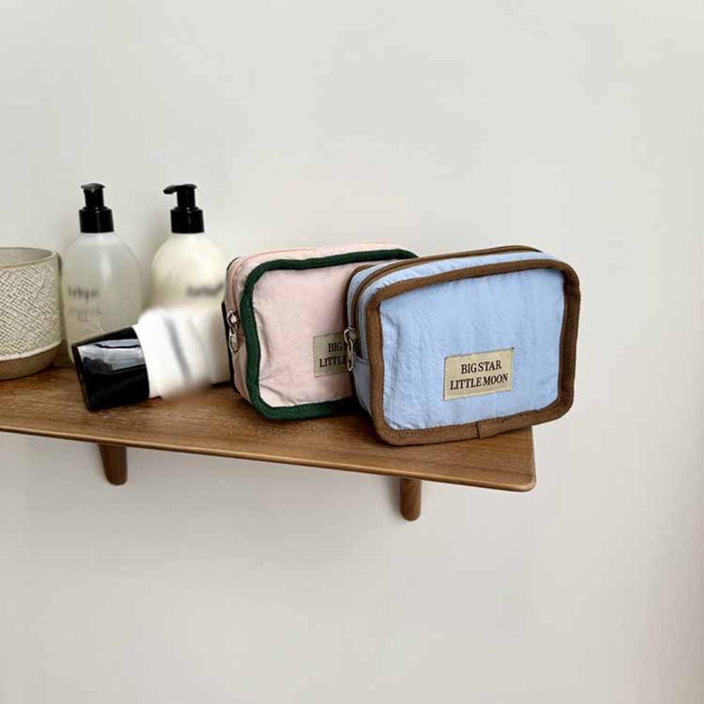 Korean Style Contrast Color Cosmetic Bag Wallet Sanitary Napkin Storage Bag Girls