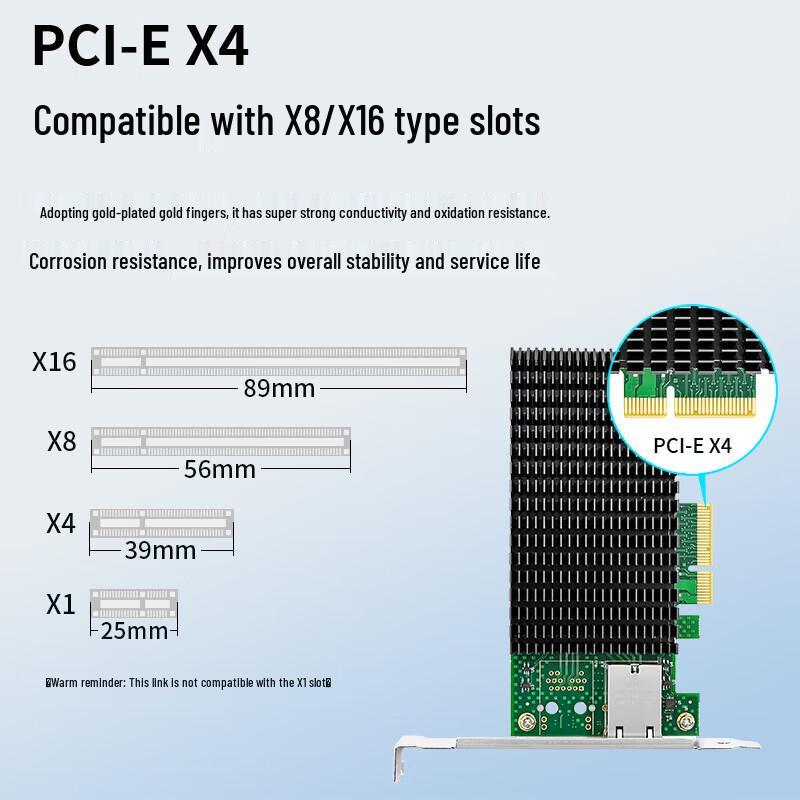 BOYANG Intel X550 10GbE PCI-E Server Network Adapter