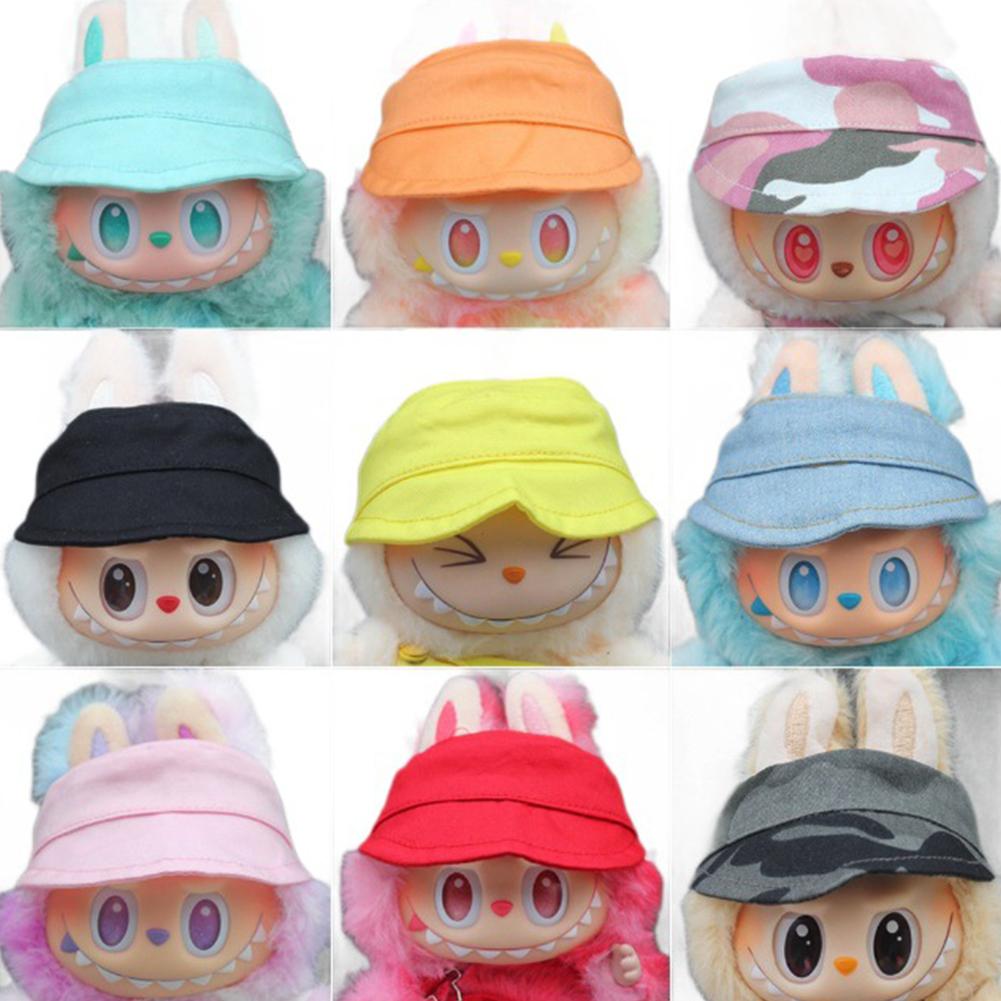 For 17cm Labubu Doll Clothes Fashion Clothes Cap Doll Clothes Color Match Hat Dolls Accessories Cute Decoration Little Clothes