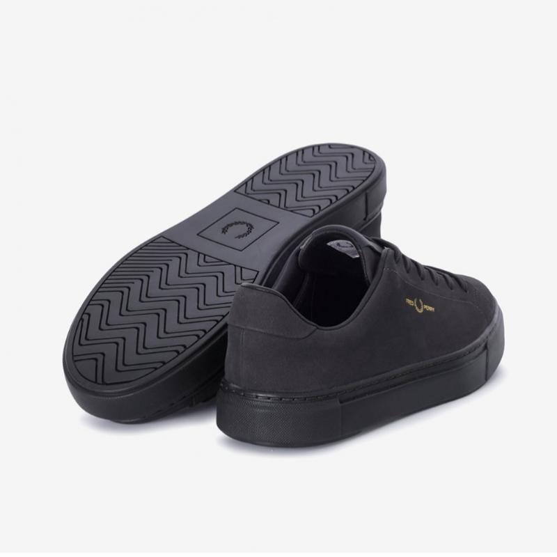 Fred Perry B71 Nubuck Black Leather Sneakers