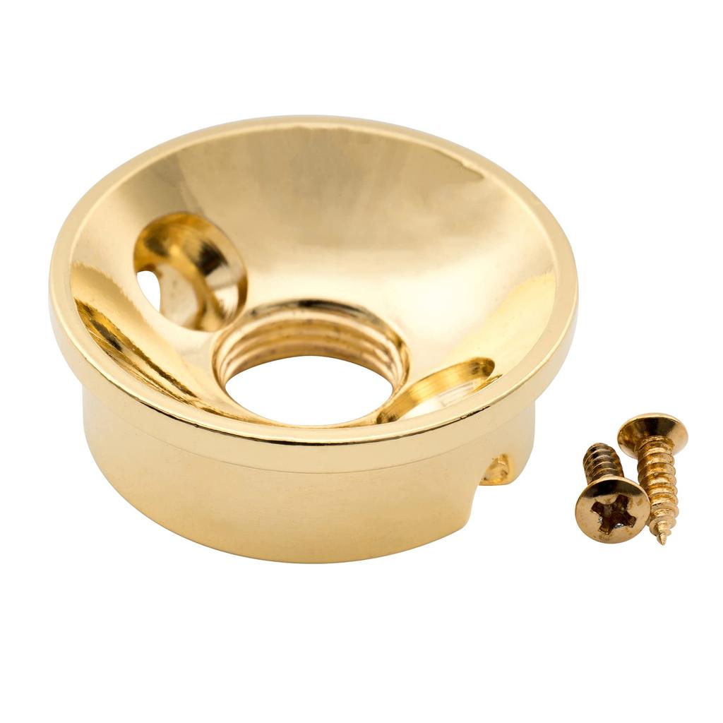 Musiclily Pro 9mm Steel Imported Telecaster Jack Plate, Gold