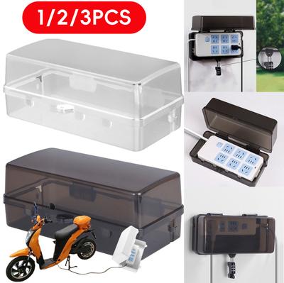 Caja eléctrica grande impermeable para exteriores, cubierta para cable de extensión para exteriores, resistente a la intemperie, caja de enchufe a prueba de lluvia, protección para enchufe de salida