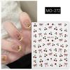Gifts 5D Fruit Nail Stickers Self Adhesive Embossed Nail Art Sliders Decals DIY Manicure Tools