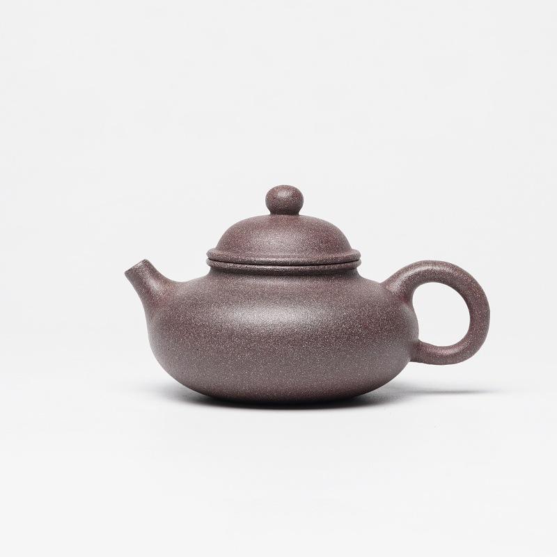 

210ml Luxury Yixing Purple Clay Teapots Handmade Rongtian Pot Raw Ore Peach Blossom Mud Kettle Zisha Tea Set Tea Items Gift