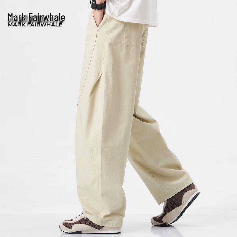 Mark Fairwhale Men's Loose Fit Curved Cotton Pants