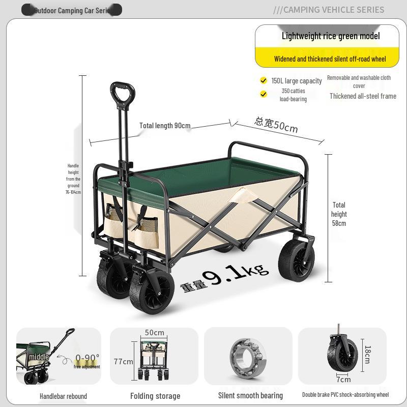Portable Folding Camper Cart for Camping and Travel