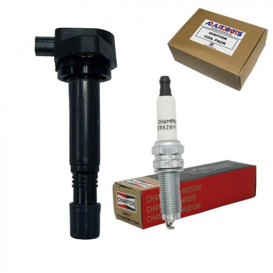 New Ignition Coil + CHPN 9407 Iridium Spark Plug Set For 2009-15 Honda & Acura