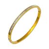 Non-Fading Titanium Steel Light Luxury Women's Simple Cross-Border Bracelet Bangle