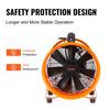 Portable Ventilator, 406.4m Heavy Duty Cylinder Fan with 5m Duct Hose, 900W Strong Shop Exhaust Blower 5175CFM, Industrial Utility Blower for Sucking