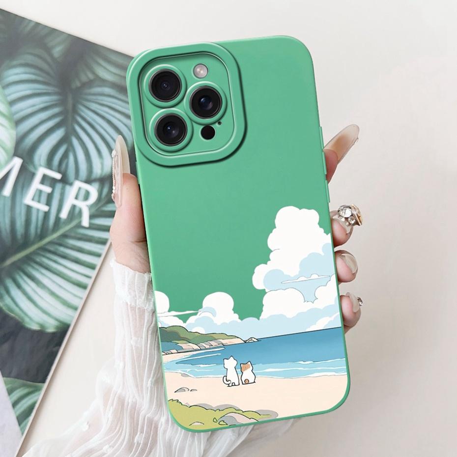 Objektiv-Schutzhülle für iPhone 15 Pro Max iPhone15 15Pro Niedlich Lustig Cartoon-Stil Gelee Silikon Weiche Handyhüllen