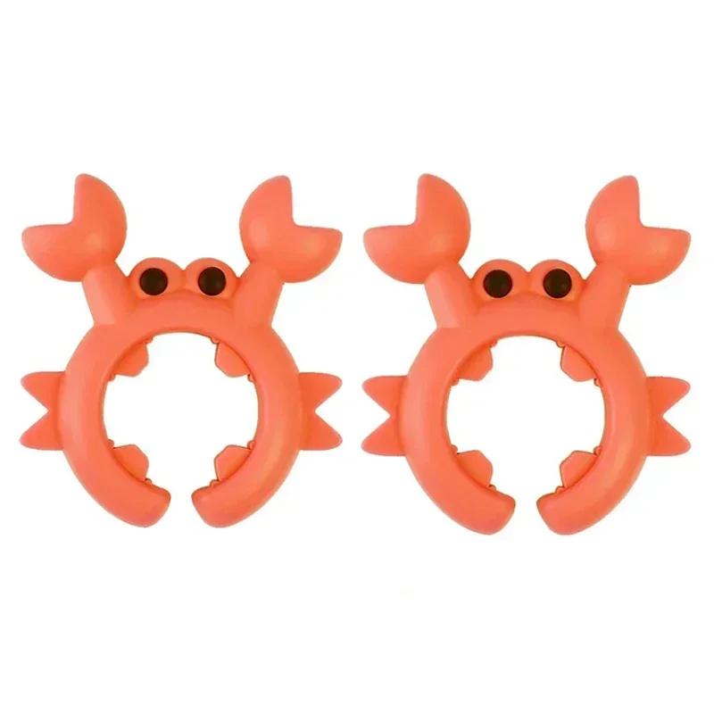 4/1/2PCS Silicone Spatula Rack Small Crab Anti Scalding Overflow Pot Clip Spoon Holder Clip Universal Shovel Rack Kitchen Gadget