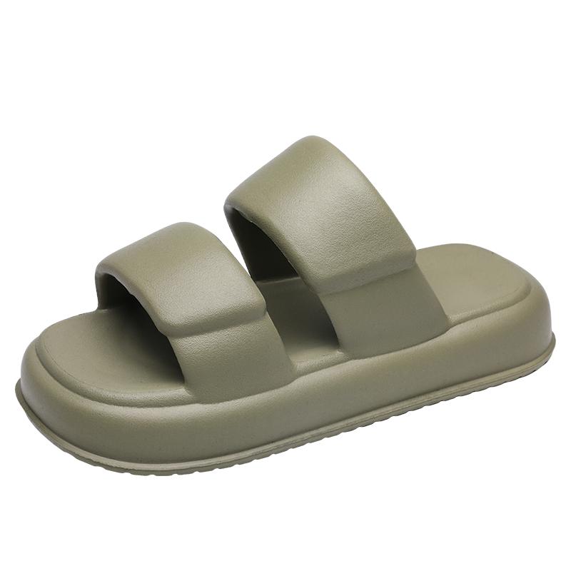 Mode Nya Herr EVA Tofflor Halkfria Högelastiska Inomhus-Utomhus Herrtofflor Mjuka Bekväma Lätta Herrsandaler Tofflor Strandskor för Män