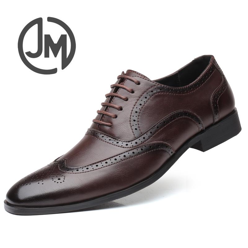 Velká velikost 47,48 Pánské kožené boty pro volný čas Brogue Černá Pánské kožené boty Běžné oblekové boty