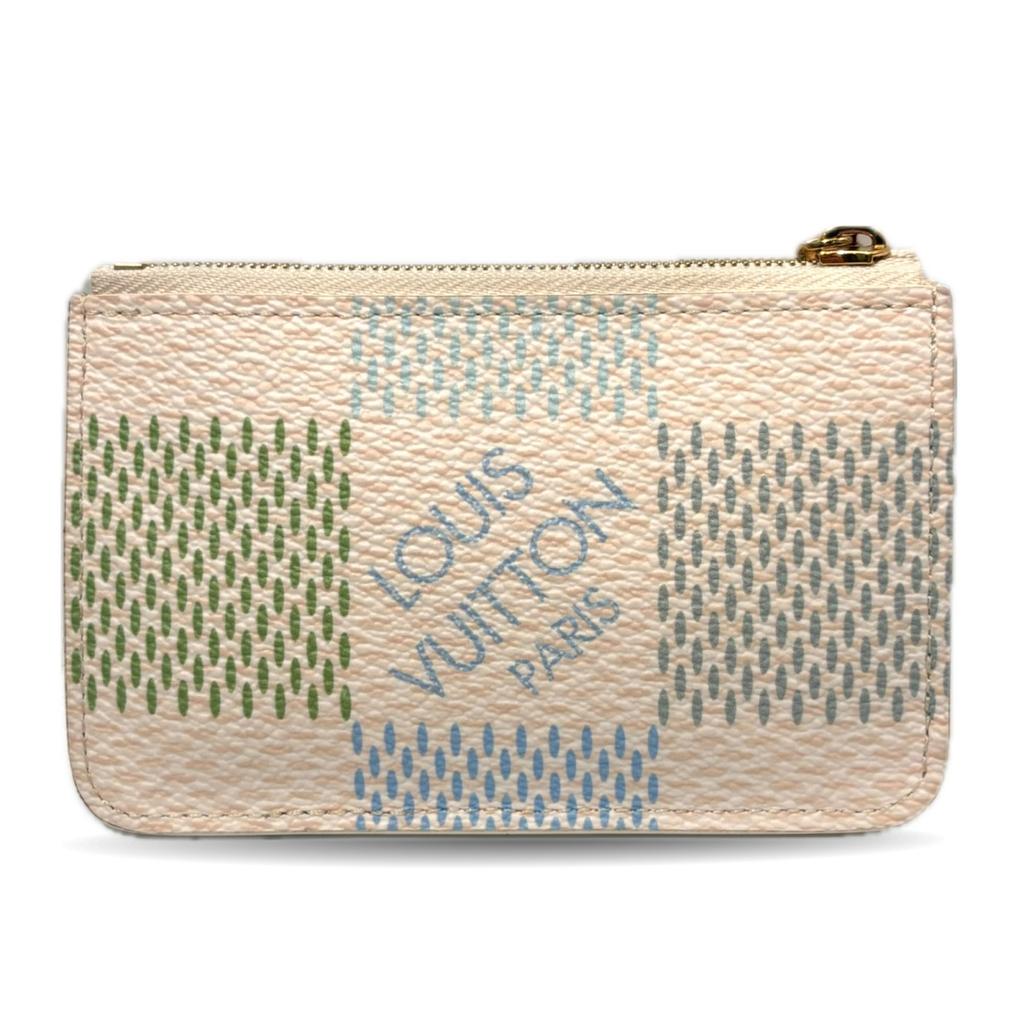 Used LOUIS VUITTON Damier AzurCoin Case Damier Azur Canvas Women
