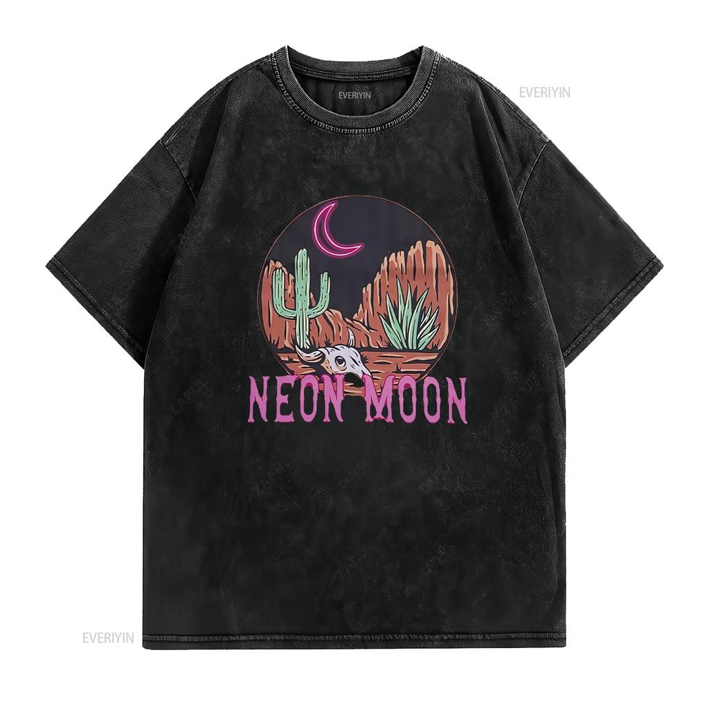 Men S Oversized T Shirt Neon Moon Classic Country Cowgirl Music Vintage Tops Black Medium vintage Washed designer clothes