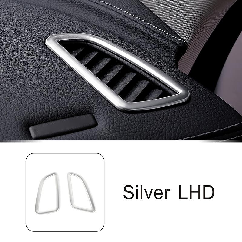 Car Dashboard Side Air Outlet Frame Decoration Carbon Color Sticker For Mercedes Benz C Class W205 GLC X253 2015-2018 LHD RHD