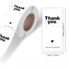 100pcs/roll Thank You Sticker | Rectangular Sealing Sticker for Gift Packaging, Decorative Label, Gift Box and Baking Box