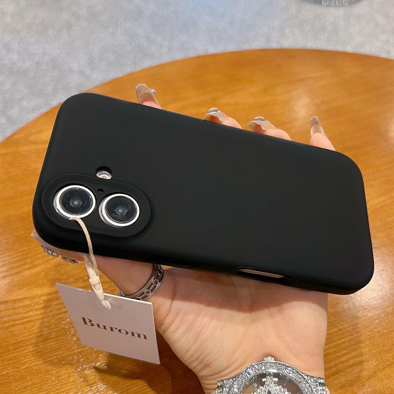 Applicable To iPhone11 Mobile Phone Case, Liquid Silicone Simple Solid Color Apple 11promax Lens All-inclusive Anti-drop Case
