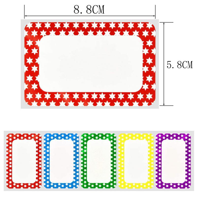 50-150pcs Colorful Blank Handwritten Name Stickers Labels Children School Teacher Offer Stationery Sticker Water Bottle Desk