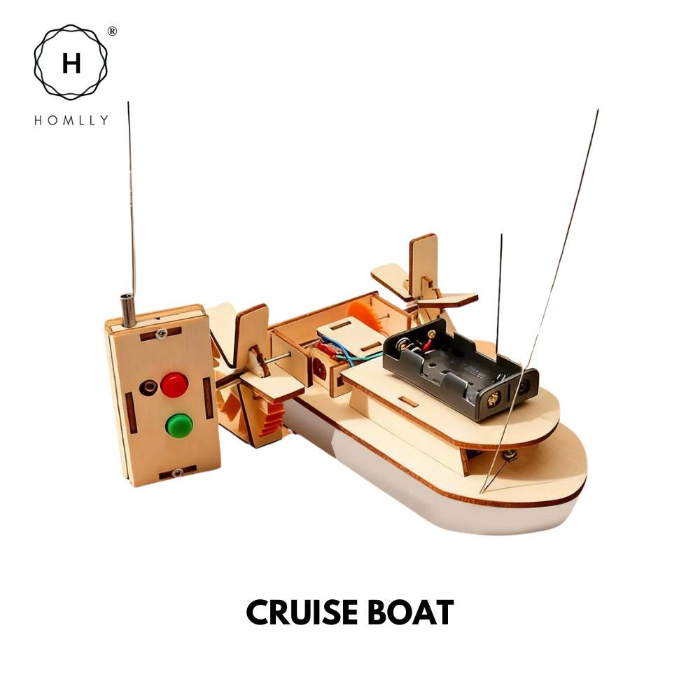 Homlly DIY Educational Stem Wooden Assembly Drone Car Lamp Model Kit