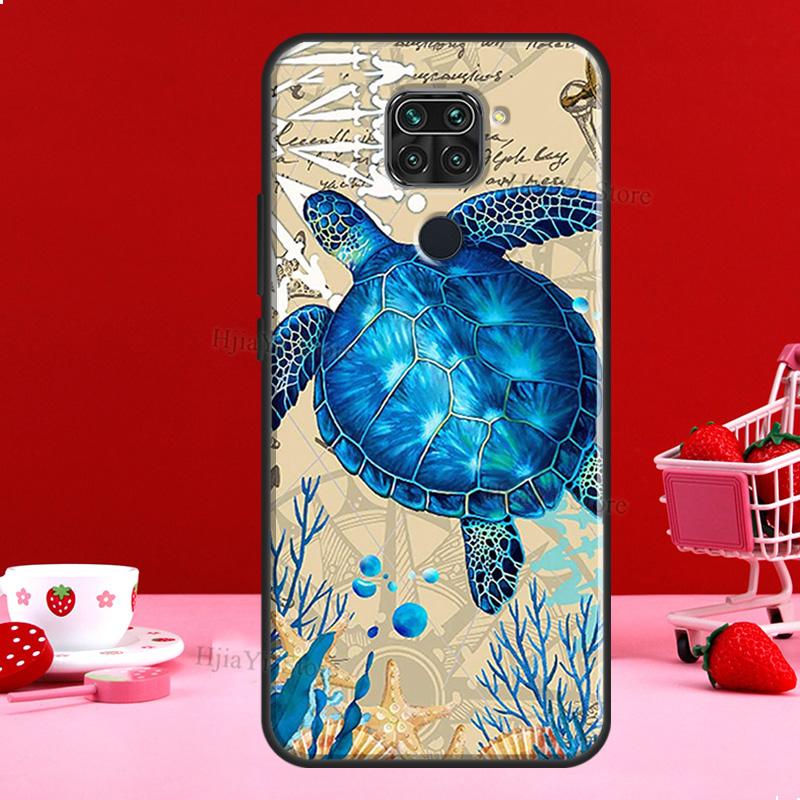Sea Turtle Case For Xiaomi Redmi Note 11 10 9 8 12 Pro Plus 12S 11S 10S Cover For Redmi 12C 10C 10A 9C
