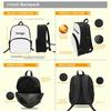 FORTNITE 3Pcs Cartoon School Set, Lightweight Backpack Front Pocket, Lunch & Pencil Case Kids 5-10, Free 3D Printed Keychain