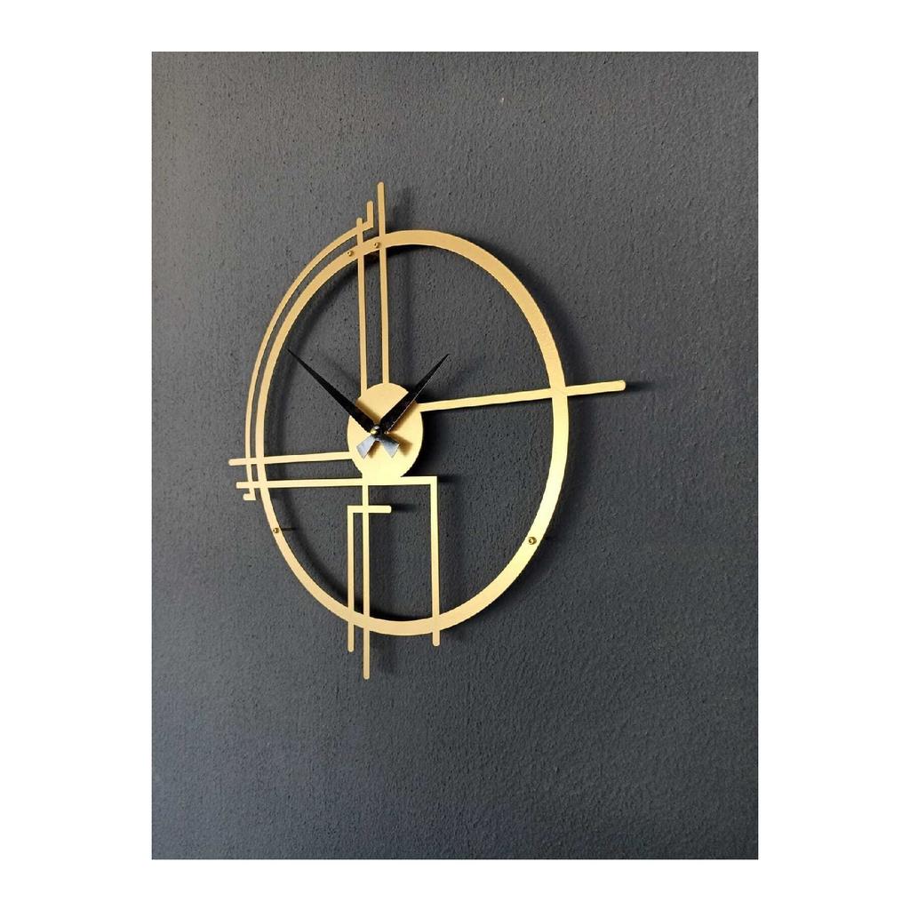 Querencia Metal Black Wall Clock 1.5 Mm Thickness 50 X 50 Cm