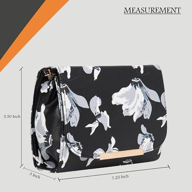 Dámská taška s květinovým potiskem