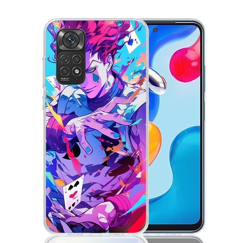 Huner X-Hunters Hisoka Phone Case For Xiaomi Redmi Note 15 14 13 12S 12 Pro Plus 11S 11E 11 11T 10S 10 Art Soft Pattern Cover Re